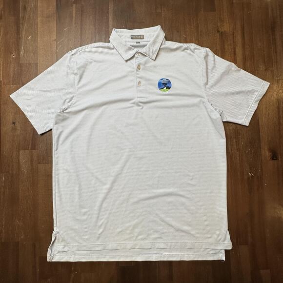 Peter Millar Polo Shirt Mens XL Summer Comfort Golf AT&T Pebble Beach Pro-Am - Picture 1 of 14